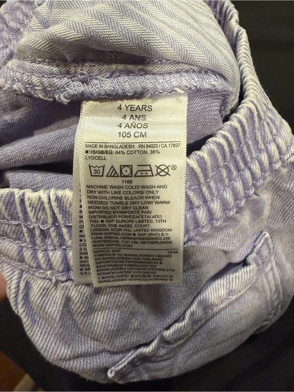 Baby Gap Ultrasoft Denim Skort in Warm Violet Size 4T